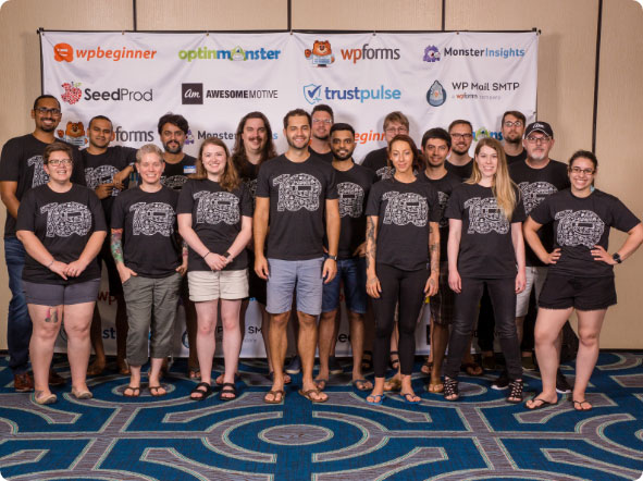 This is a picture of the OptinMonster team from our most recent company retreat in June 2019.