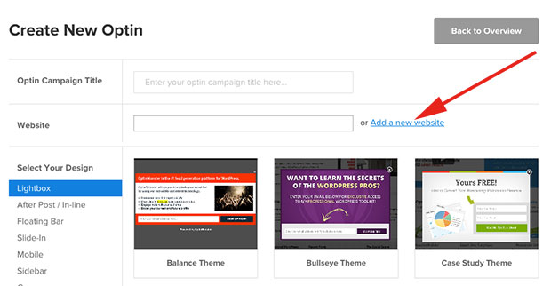 Add-A-New-Website-for-Lightbox-Popup - OptinMonster Add-A-New-Website-for-Lightbox-Popup