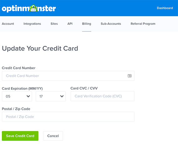 How To Change Your Credit Card Billing Information