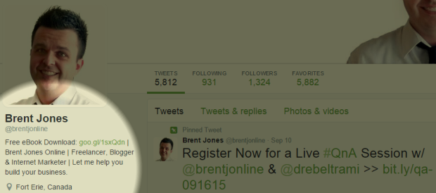 Your Twitter bio is one more place you can promote your email signup