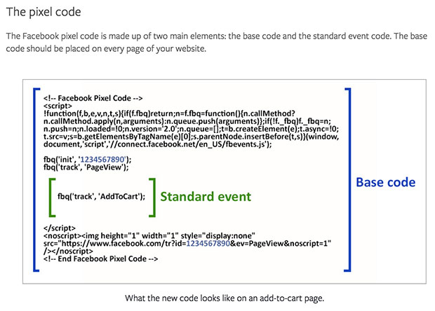 Add Facebook conversion pixel tracking – Cordial Knowledge Base