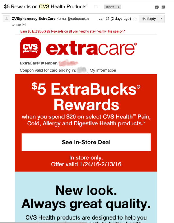 CVS Reselling by Offering Coupon in Previous Sales Category