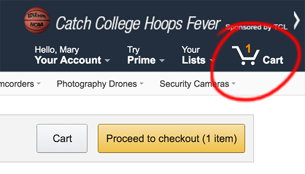 Amazon Cart Icon