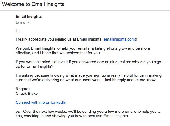 Email Insights Linkedin Email