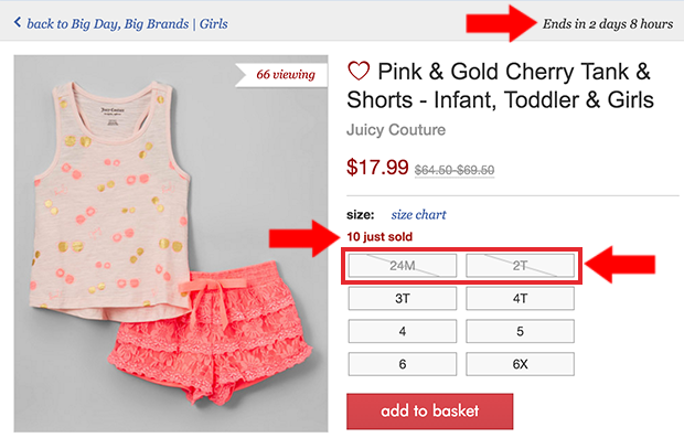 Zulily Scarcity