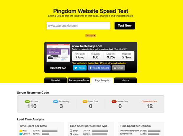 Site Speed Tester