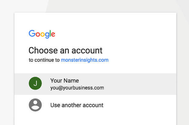 8 MonsterInsights-Authentication-Select-Your-Google-Account