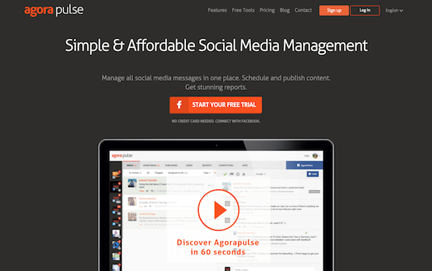 best social media marketing tools - agorapulse