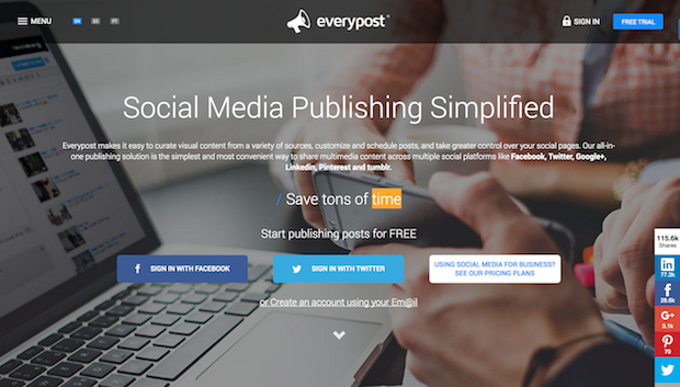 social media campaign tools - everypost