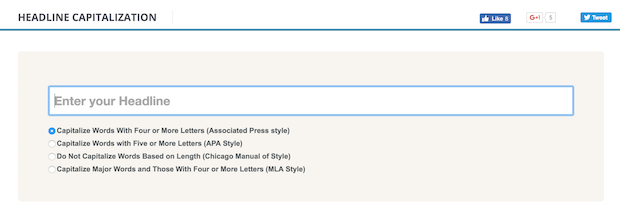 capitalize my title headline analyzer