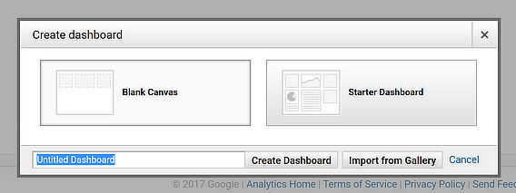 blank canvas analytics dashboard