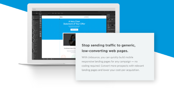 unbounce landing page benefits