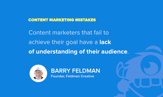 barry feldman content marketing mistakes