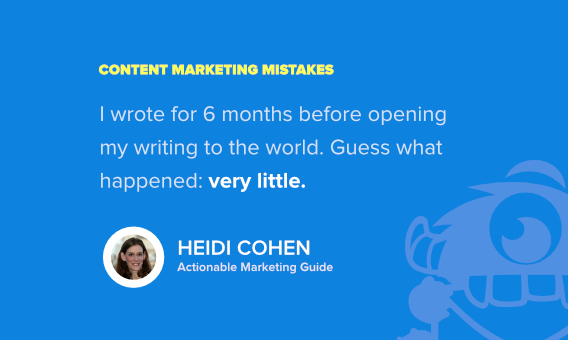 heidi cohen content marketing mistake
