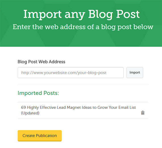 comment obtenir plus de lecteurs de blog - importer un article de blog