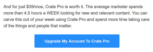 crate free trial expiration email cta