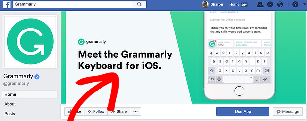 facebook cta grammarly 1