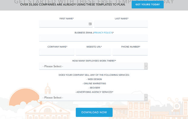 hubspot free trial email form