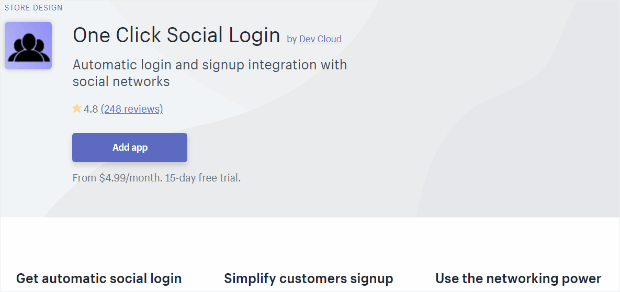 one click social login makes customer onboarding easy
