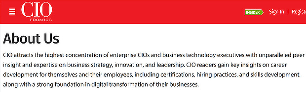 exemplos de estratégia de conteúdo - missão do cio