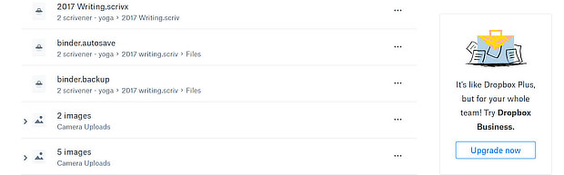 dropbox upsell 1