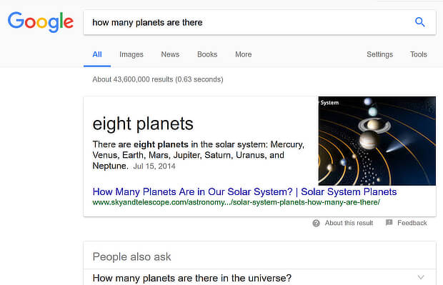 pole odpowiedzi google