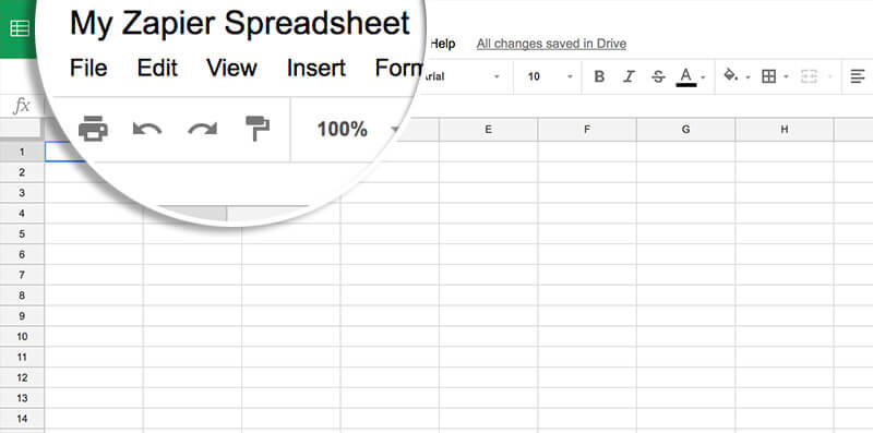 Rename spreadsheet