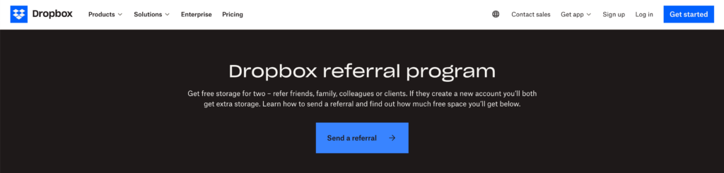 Dropboxs referral program