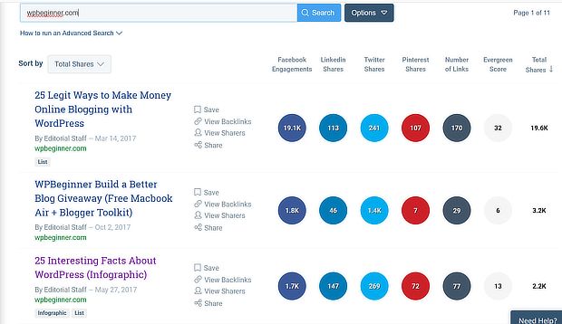 buzzsumo search - one of the best growth hacking tools
