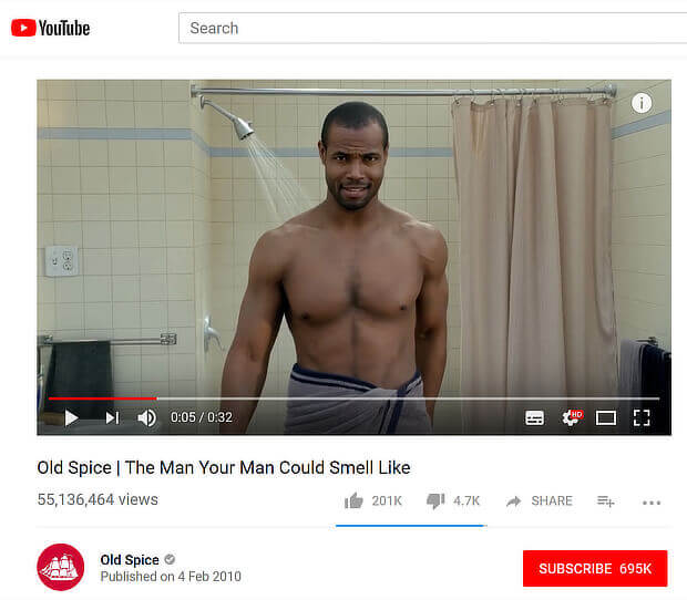 old spice video