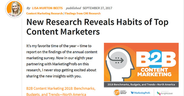 original research is one of the best content formats