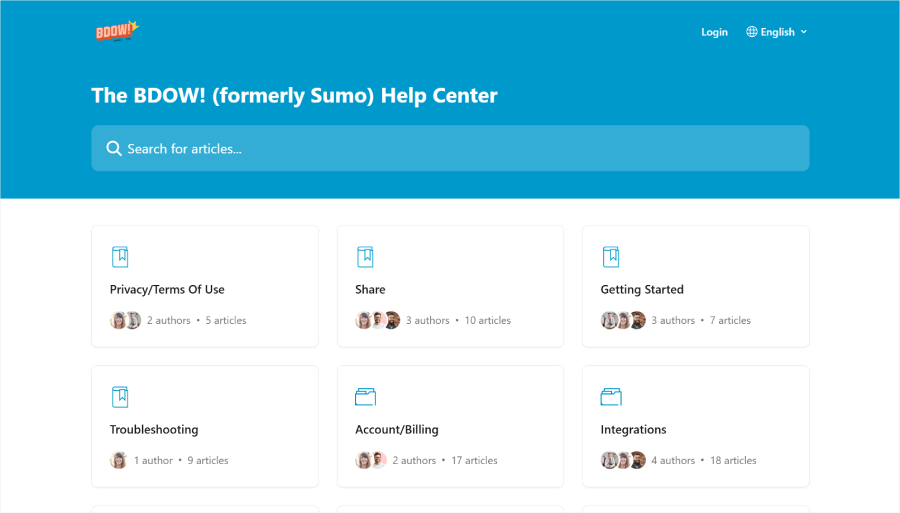 Bdow's help center