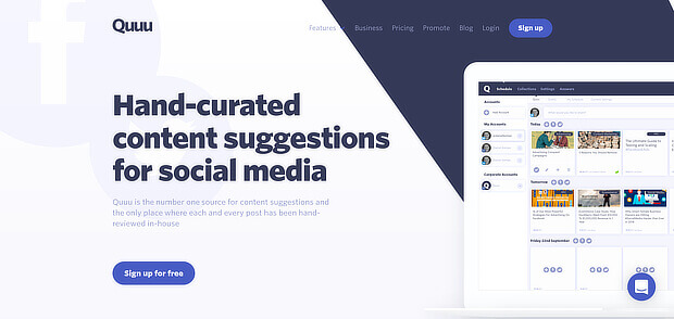 quuu offers human content curation tool