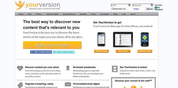 yourversion is a content discovery tool#