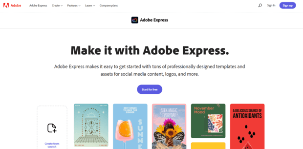 Adobe Express - digital content creation software