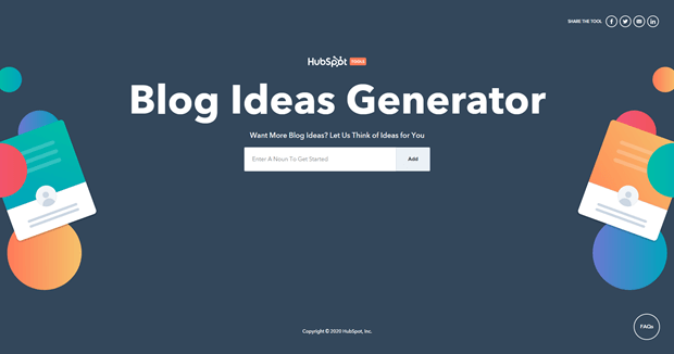 blog idea generator