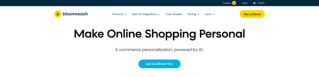 bloomreach - eCommerce Personalization tools
