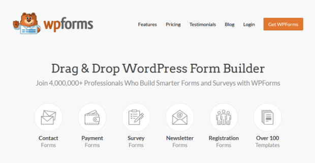 wpforms homepage