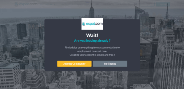 Expat.com OptinMonster popup