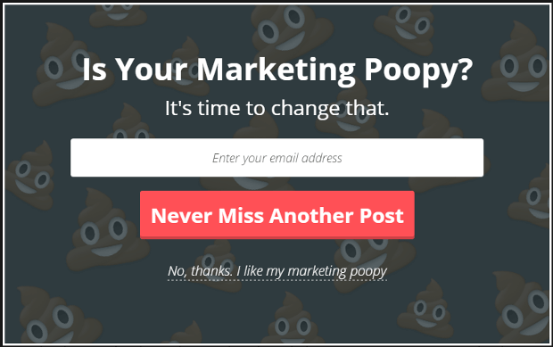 Is your marketing poopy?