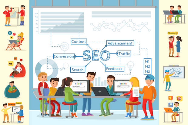 search engine optimization concept image