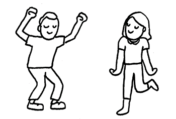 Warby Parker dancing gif
