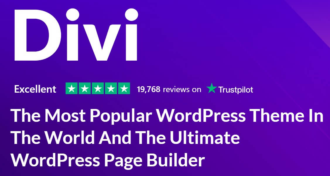 divi wordpress theme and page builder homepage