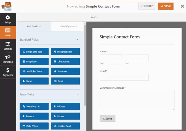 The Best Form Builder For WordPress