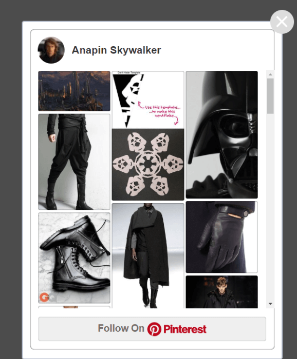 Pinterest follow button popup - milotree alternatives