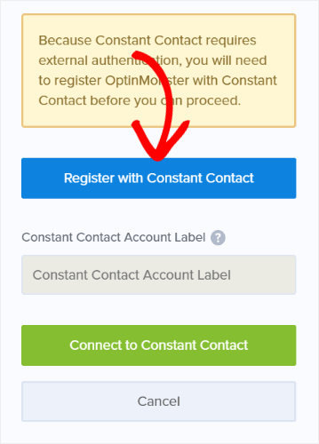register with constant contact
