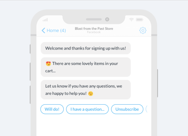 conversational commerce examples positive user experience