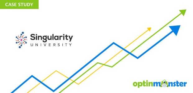Singularity University uses OptinMonster to increase leads.