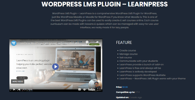 learnpress wordpress lms plugin