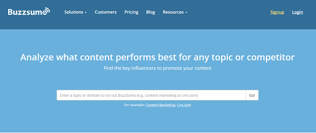 BuzzSumo competitive research tools